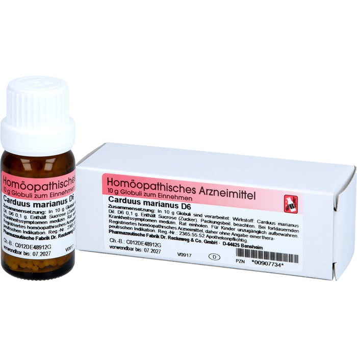 Dr. Reckeweg Carduus marianus D6 Globuli, 10 g Globuli