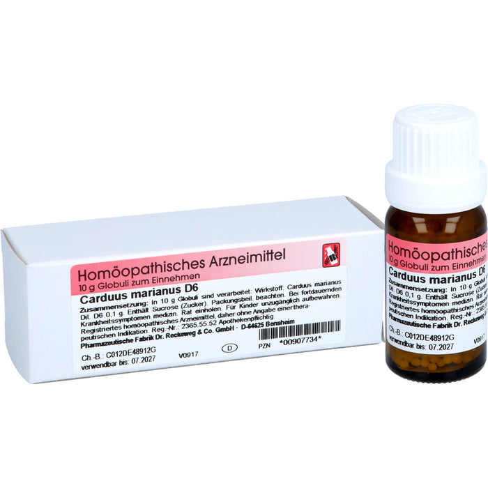 Dr. Reckeweg Carduus marianus D6 Globuli, 10 g Globuli