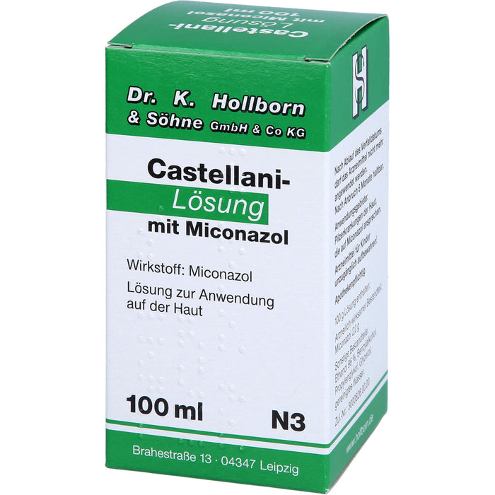 Castellani-Lösung mit Miconazol bei Pilzerkrankungen der Haut, 100 ml Lösung