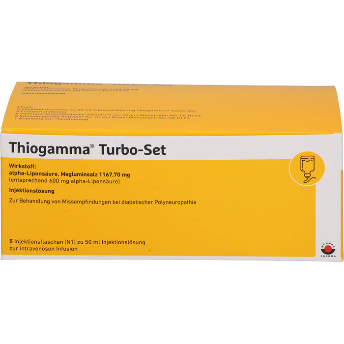Thiogamma Turbo-Set (inkl. Inf.zubehör) Inj.-Lsg., 5X50 ml IFL
