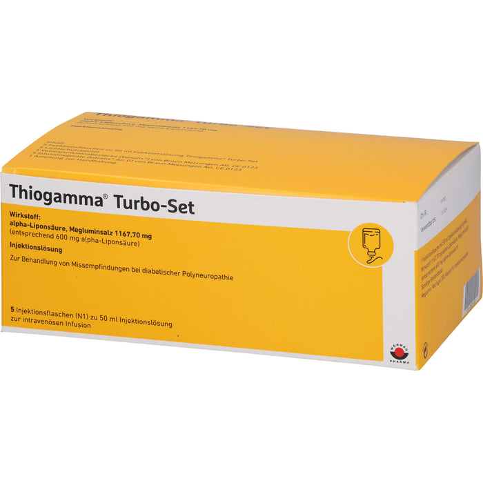 Thiogamma Turbo-Set (inkl. Inf.zubehör) Inj.-Lsg., 5X50 ml IFL
