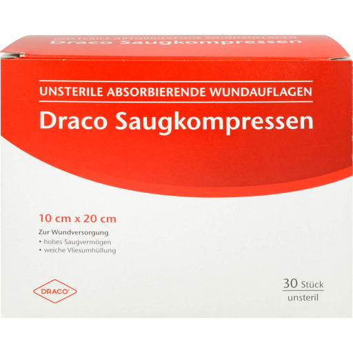Saugkompressen unsteril 10x20cm Draco, 30 St KOM
