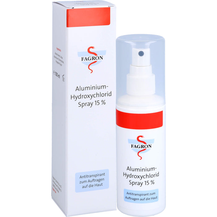 FAGRON Aluminium-Hydroxychlorid Spray 15% Antitranspirant, 100 ml Lösung