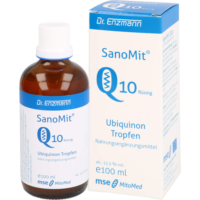 SanoMit Q10 flüssig Ubiquinon Tropfen, 100 ml Lösung