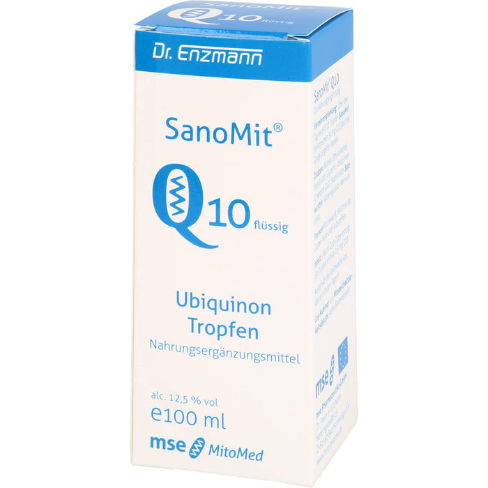 SanoMit Q10 flüssig Ubiquinon Tropfen, 100 ml Lösung