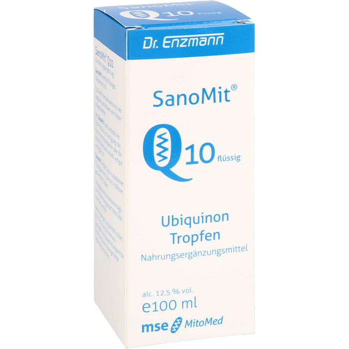 SanoMit Q10 flüssig Ubiquinon Tropfen, 100 ml Lösung