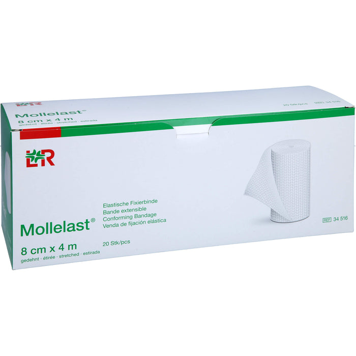Mollelast elastische Fixierbinde 8 cm x 4 m, 20 St. Binde
