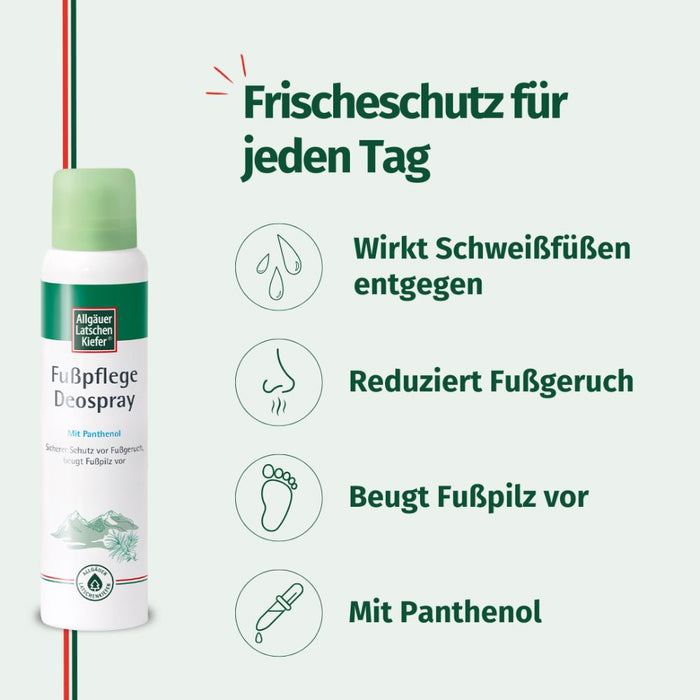 Allgäuer Latschenkiefer Fußpflege Deospray, 100 ml Lösung