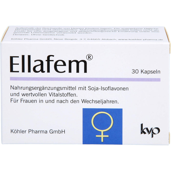Ellafem Kapseln für Frauen in und nach den Wechseljahren, 30 St. Kapseln
