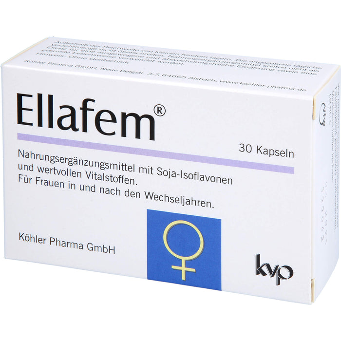 Ellafem Kapseln für Frauen in und nach den Wechseljahren, 30 St. Kapseln