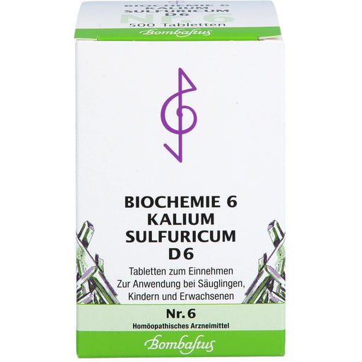 Biochemie 6 Kalium sulfuricum Bombastus D6 Tbl., 500 St TAB