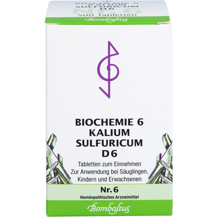 Biochemie 6 Kalium sulfuricum Bombastus D6 Tbl., 500 St TAB