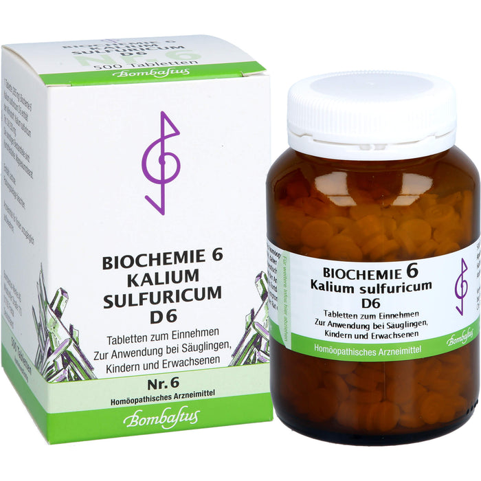 Biochemie 6 Kalium sulfuricum Bombastus D6 Tbl., 500 St TAB