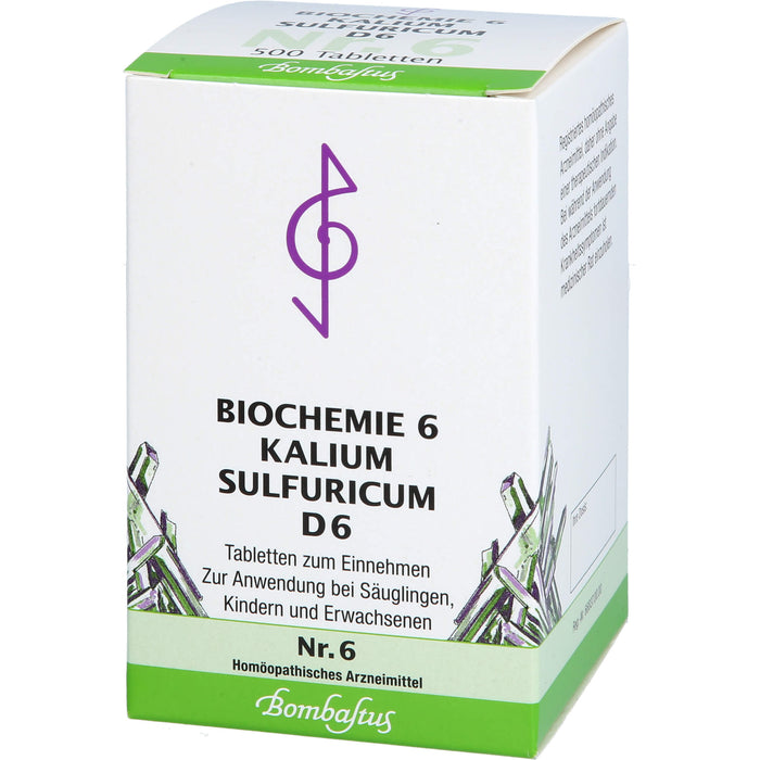 Biochemie 6 Kalium sulfuricum Bombastus D6 Tbl., 500 St TAB