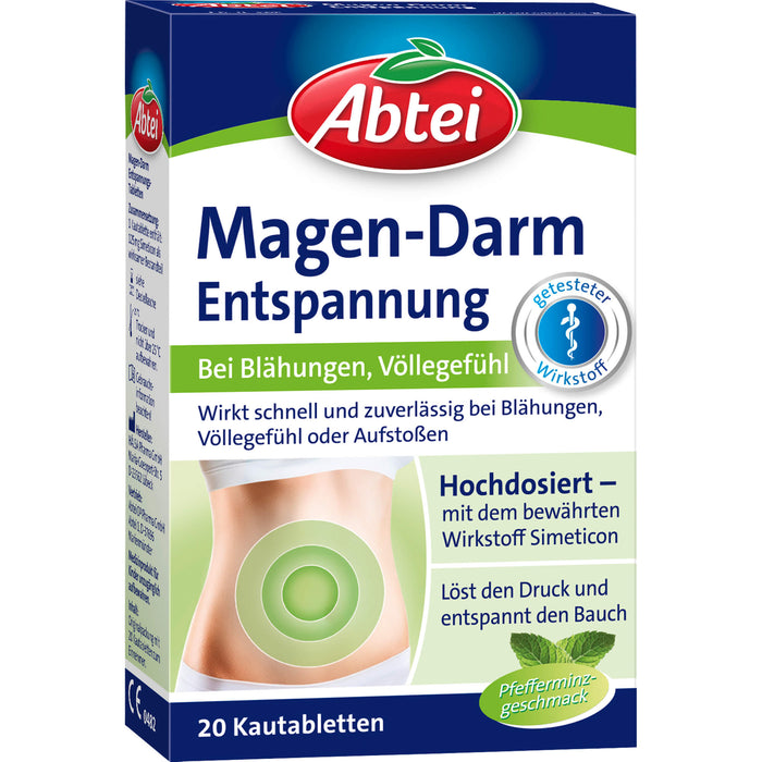 Abtei Magen-Darm-Entspannungstabletten, 20 St. Tabletten