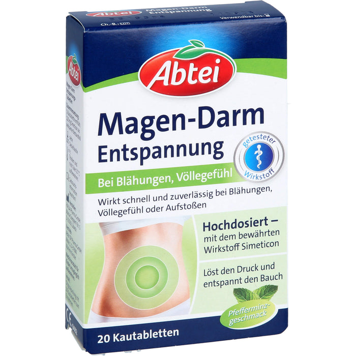 Abtei Magen-Darm-Entspannungstabletten, 20 St. Tabletten