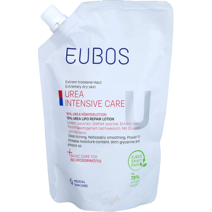 EUBOS Trockene Haut Urea 10% Körperlotion, 400 ml LOT