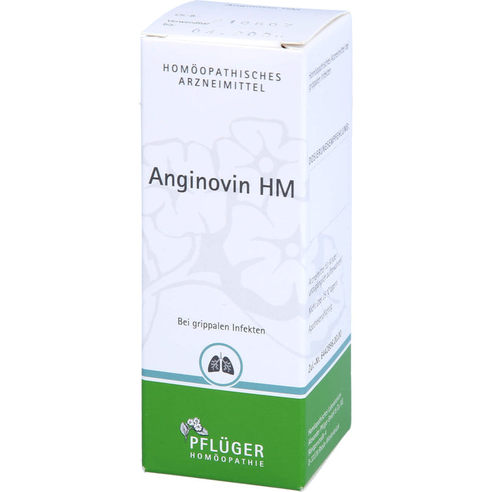Pflüger Anginovin HM Tropfen bei grippalen Infekten, 50 ml Lösung