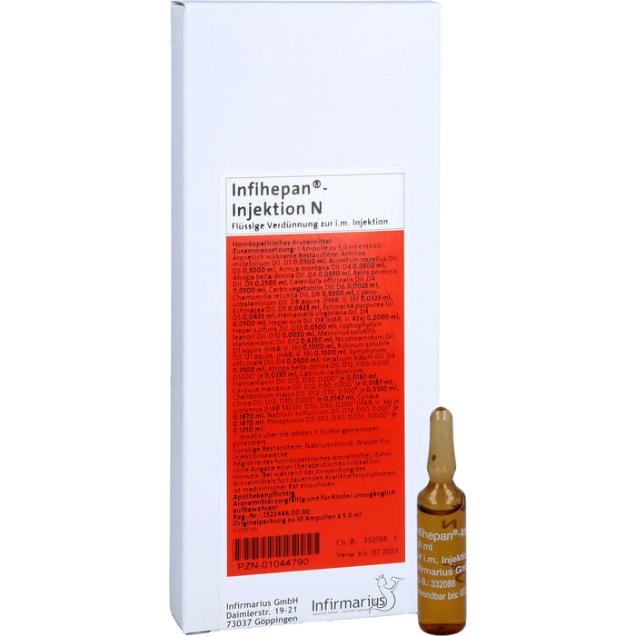 Infihepan Injektion N flüssige Verdünnung, 10 St. Ampullen