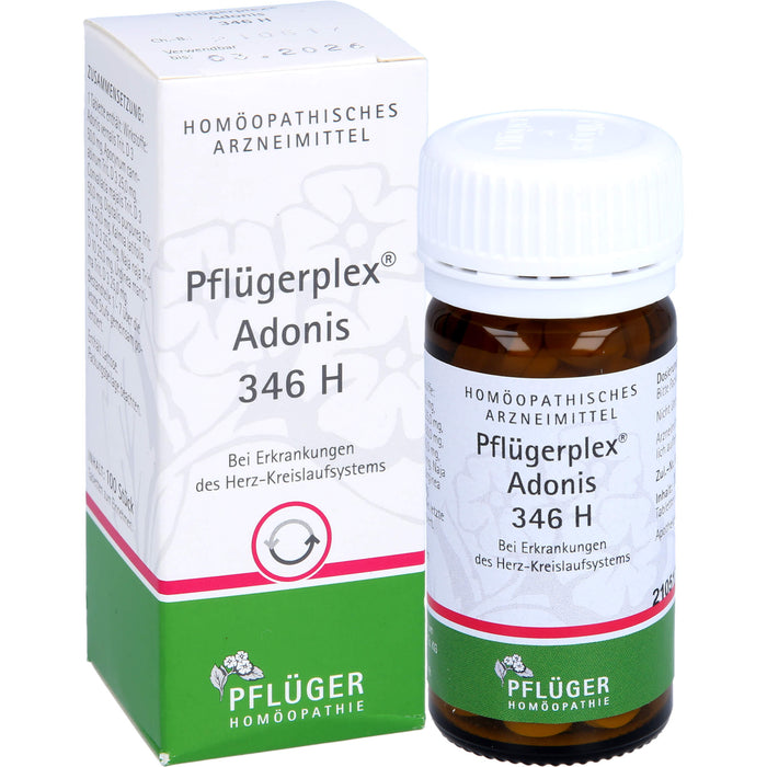 Pflügerplex Adonis 346 H Tabletten bei Erkrankungen des Herz-Kreislauf-Systems, 100 St. Tabletten
