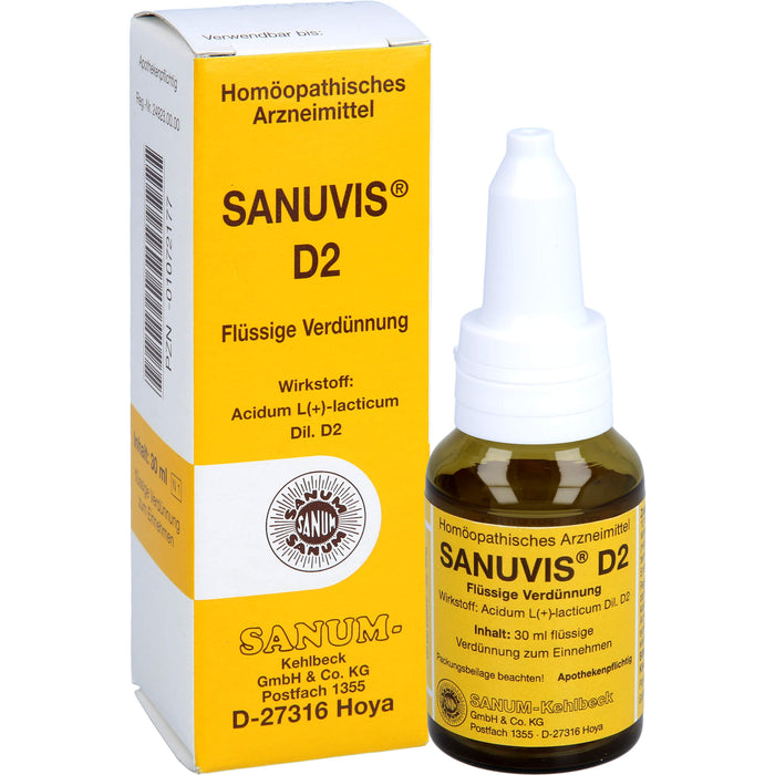 SANUM-KEHLBECK Sanuvis D2 flüssige Verdünnung, 30 ml Lösung