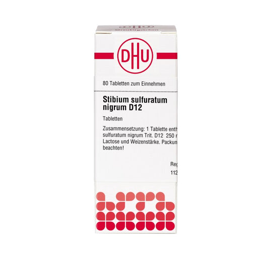 DHU Stibium sulfuratum nigrum D12 Tabletten, 80 St. Tabletten