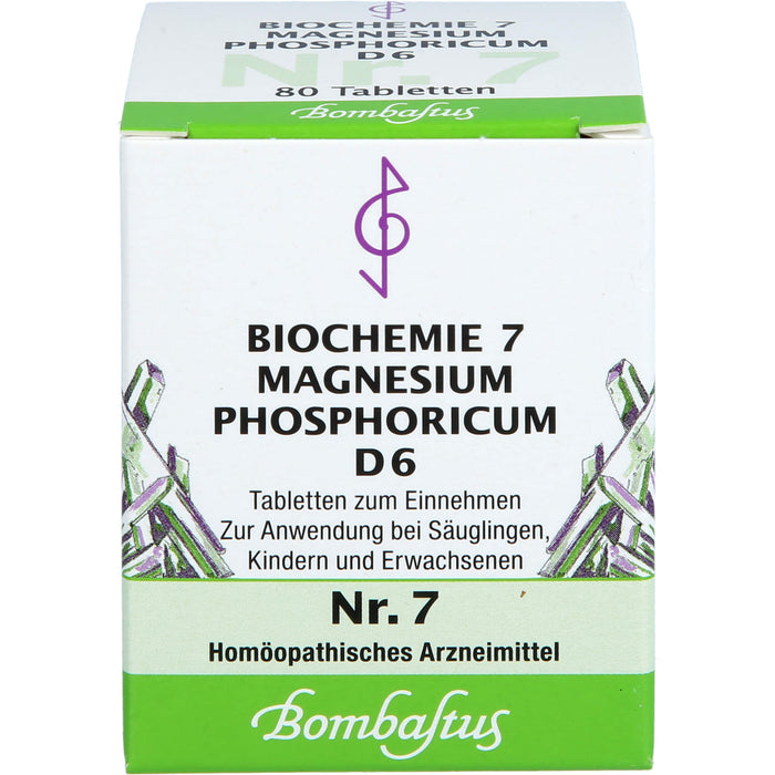 Biochemie 7 Magnesium phosphoricum Bombastus D6 Tbl., 80 St. Tabletten