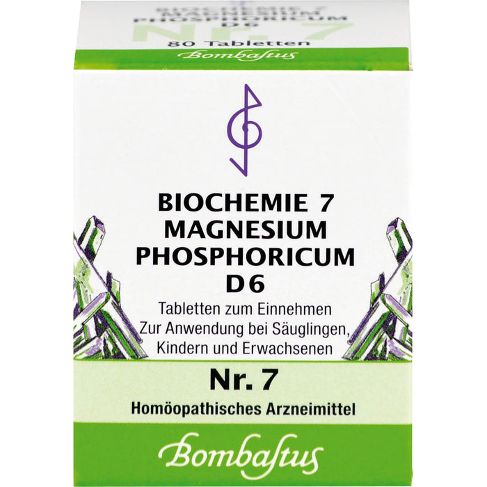 Biochemie 7 Magnesium phosphoricum Bombastus D6 Tbl., 80 St. Tabletten