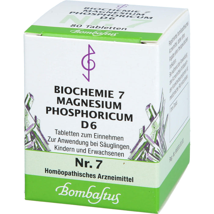 Biochemie 7 Magnesium phosphoricum Bombastus D6 Tbl., 80 St. Tabletten