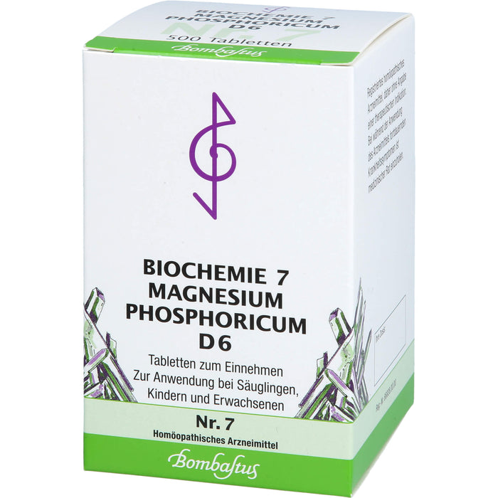 Biochemie 7 Magnesium phosphoricum Bombastus D6 Tbl., 500 St TAB