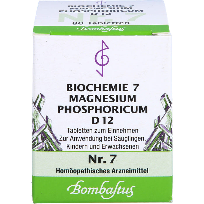 Biochemie 7 Magnesium phosphoricum Bombastus D12 Tbl., 80 St TAB