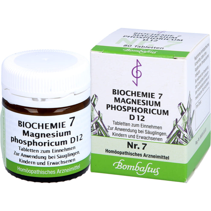 Biochemie 7 Magnesium phosphoricum Bombastus D12 Tbl., 80 St TAB