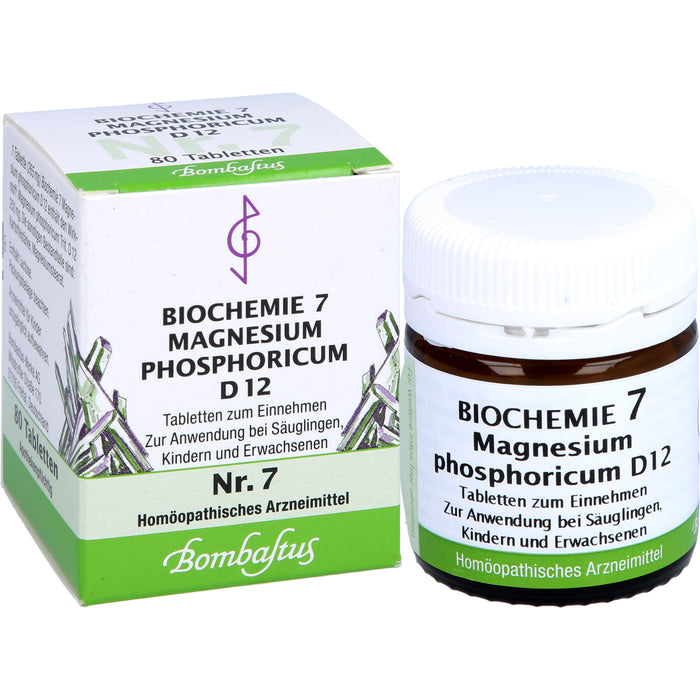 Biochemie 7 Magnesium phosphoricum Bombastus D12 Tbl., 80 St TAB