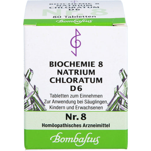 Biochemie 8 Natrium chloratum Bombastus D6 Tbl., 80 St TAB