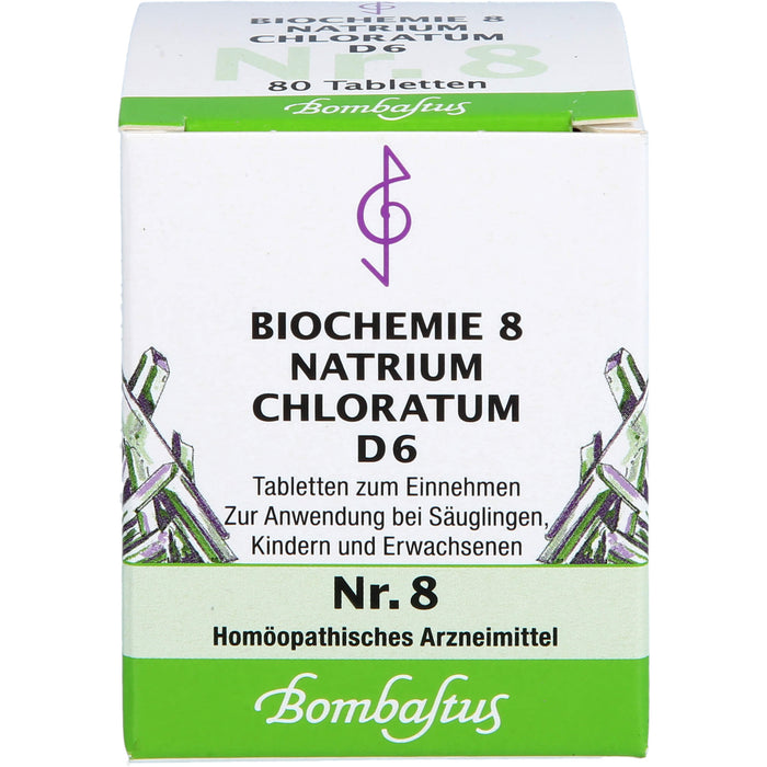 Biochemie 8 Natrium chloratum Bombastus D6 Tbl., 80 St TAB