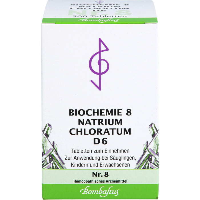 Biochemie 8 Natrium chloratum Bombastus D6 Tbl., 500 St TAB