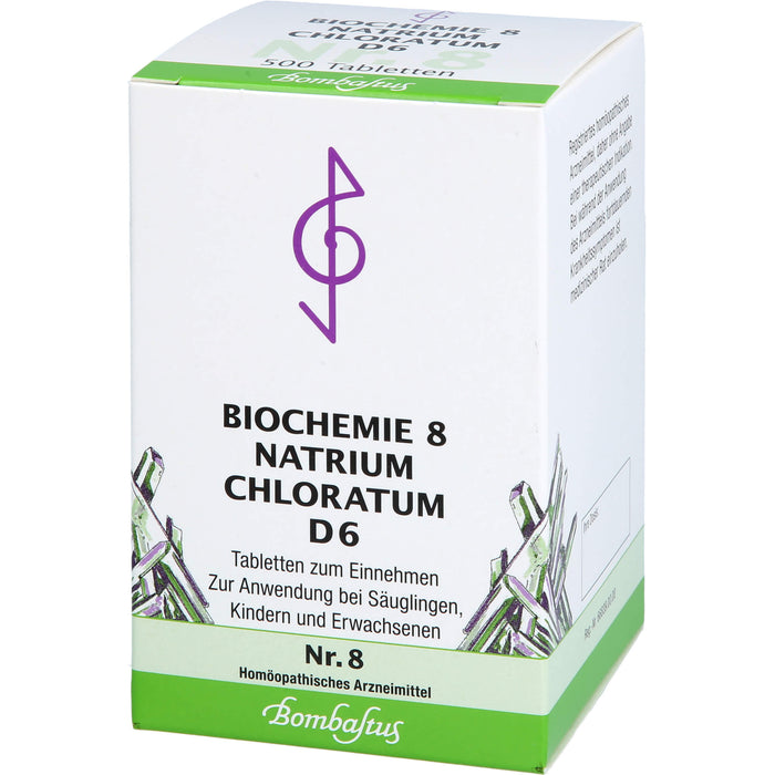 Biochemie 8 Natrium chloratum Bombastus D6 Tbl., 500 St TAB