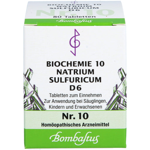 Biochemie 10 Natrium sulfuricum Bombastus D6 Tbl., 80 St TAB