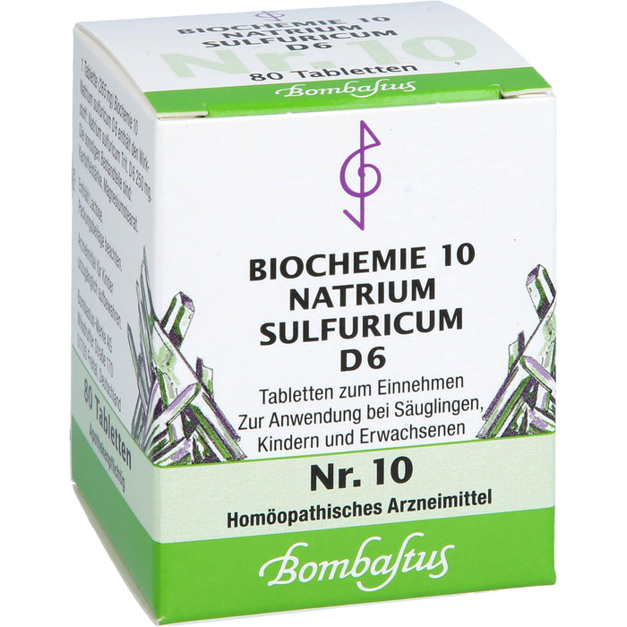 Biochemie 10 Natrium sulfuricum Bombastus D6 Tbl., 80 St TAB