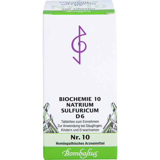 Biochemie 10 Natrium sulfuricum Bombastus D6 Tbl., 200 St TAB