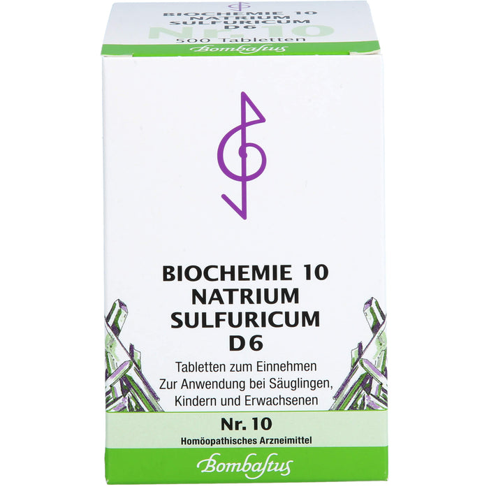 Biochemie 10 Natrium sulfuricum Bombastus D6 Tbl., 500 St TAB