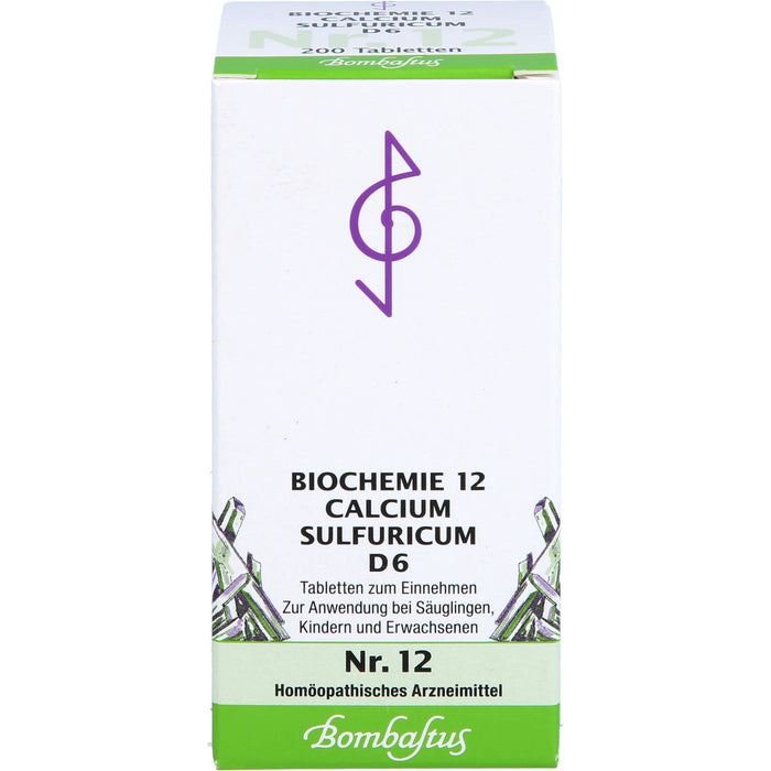 Biochemie 12 Calcium sulfuricum Bombastus D6 Tbl., 200 St TAB