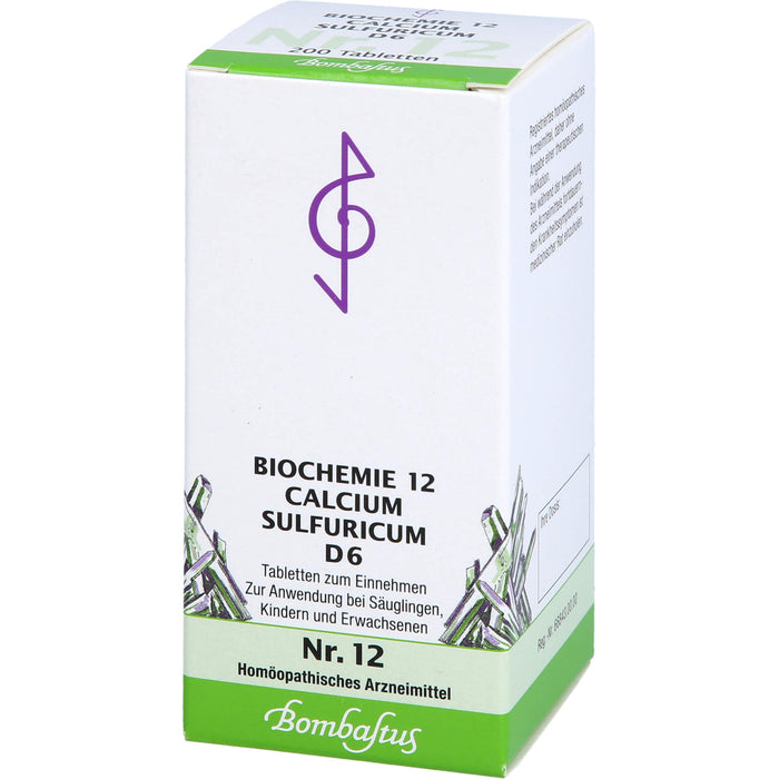 Biochemie 12 Calcium sulfuricum Bombastus D6 Tbl., 200 St TAB