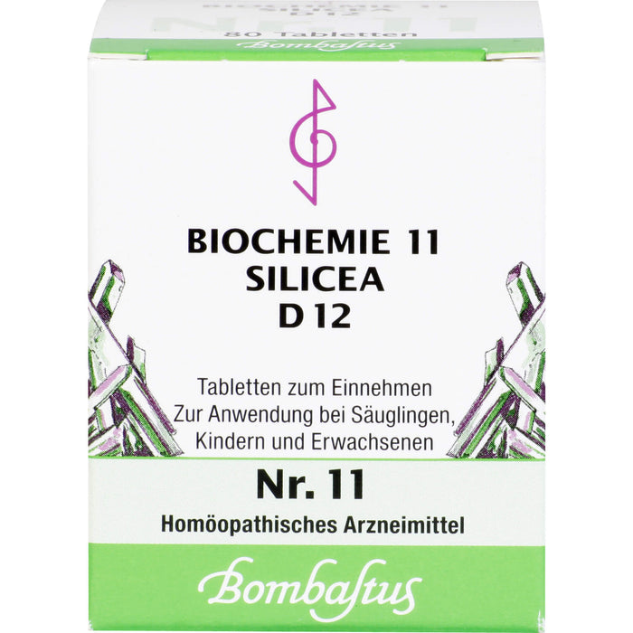 Bombastus Biochemie 11 Silicea D12 Tabletten, 80 St TAB