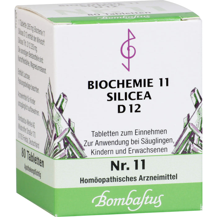 Bombastus Biochemie 11 Silicea D12 Tabletten, 80 St TAB
