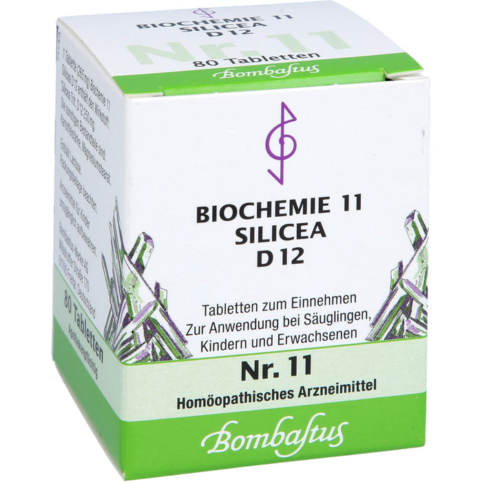 Bombastus Biochemie 11 Silicea D12 Tabletten, 80 St TAB