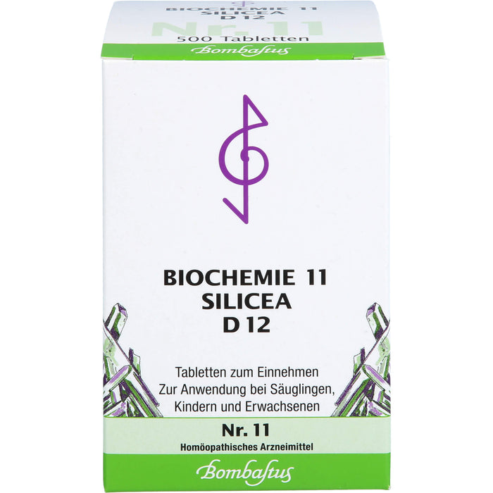 Bombastus Biochemie 11 Silicea D12 Tabletten, 500 St. Tabletten
