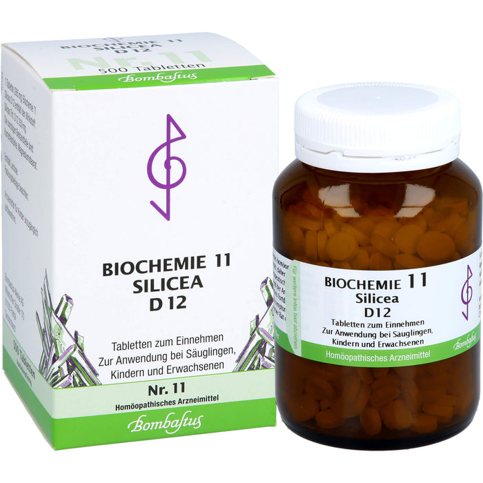Bombastus Biochemie 11 Silicea D12 Tabletten, 500 St. Tabletten