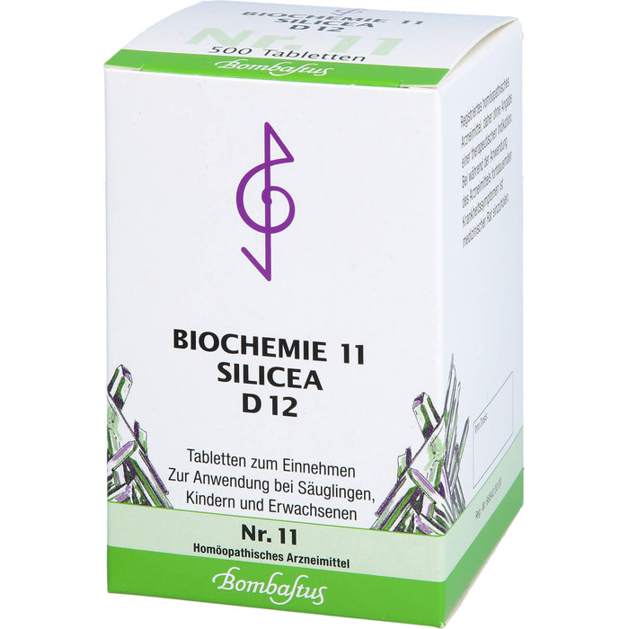 Bombastus Biochemie 11 Silicea D12 Tabletten, 500 St. Tabletten