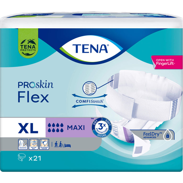 TENA PROskin Flex Maxi XL Vorlage bei schwerer bis sehr schwerer Inkontinenz, 21 St. Vorlagen